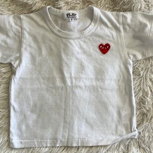 White comme des garçon boy shirt
